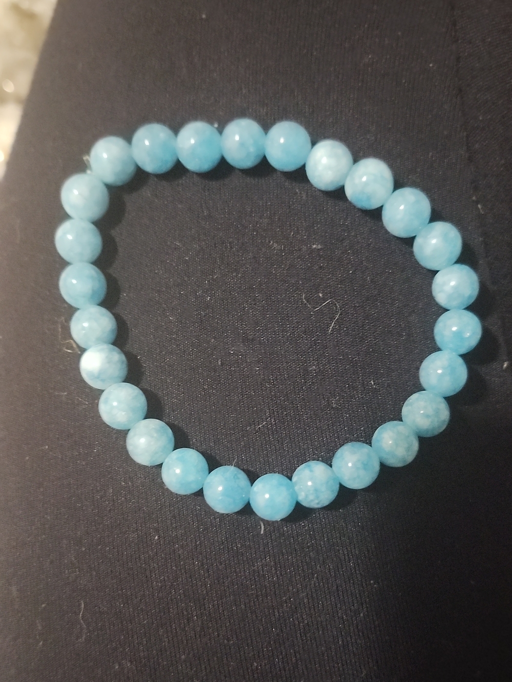 Handcrafted Blue Quartz Bracelet